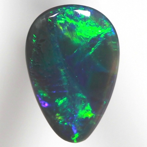 SOLID BLACK OPAL Neon bright green colour 
